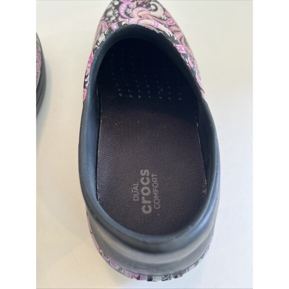 Crocs Womens Duel Comfort At Work Neria Pro II Graphic Slip Resistant Clog Sz 8W - Picture 11 of 12